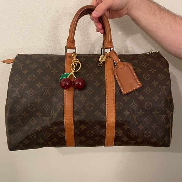 Louis Vuitton Travel Bag Keepall 45 w/ LV lock and key and Luggage Tag - Picture 5 of 15